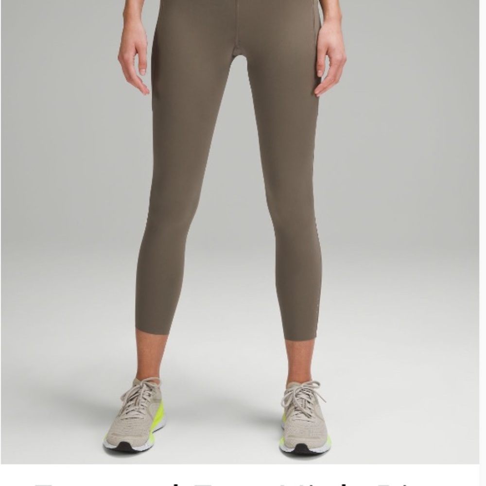 Lululemon fast and free leggings with pockets nomad